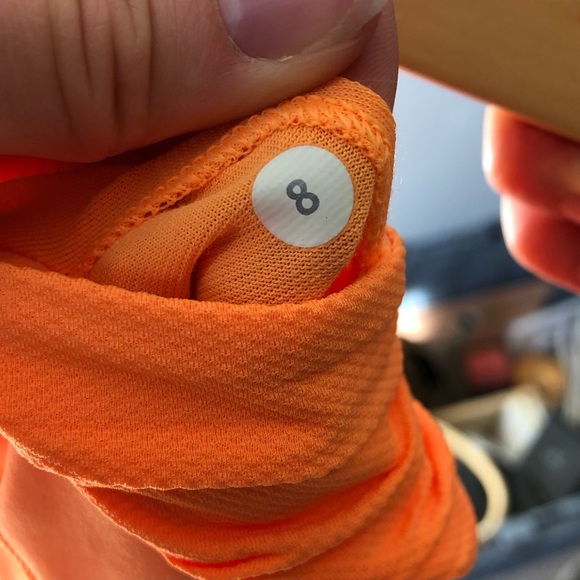 Lululemon open back Tank Top - Orange - Size 8 - Picture 4 of 4